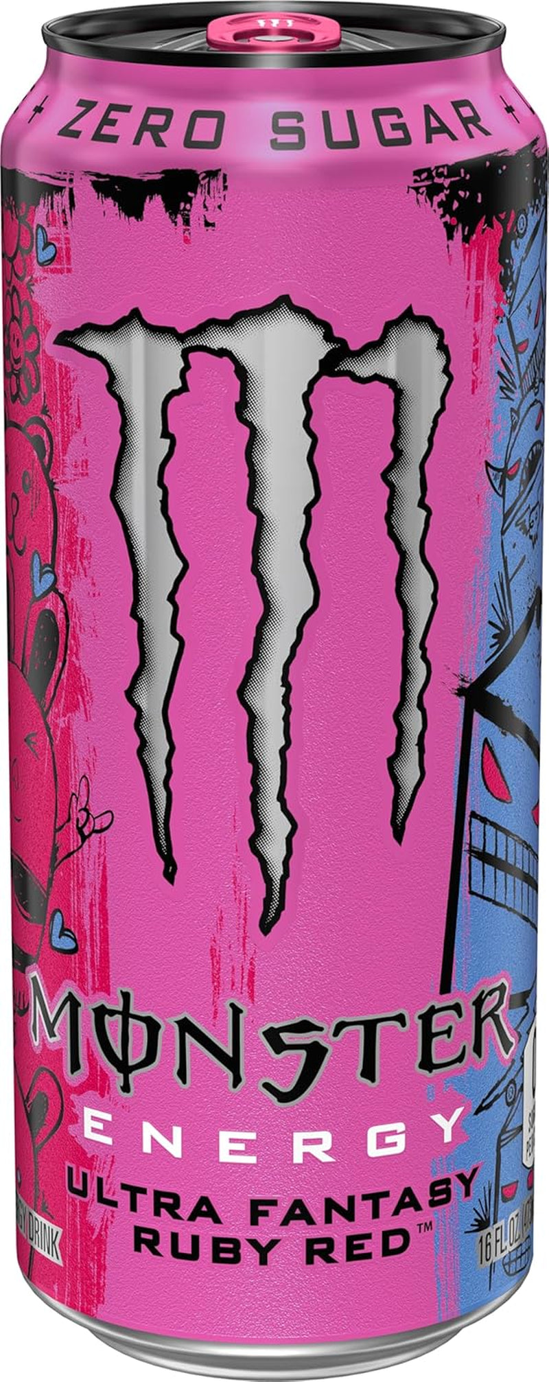 Energy Ultra Fantasy Ruby Red, Sugar Free Energy Drink, 16 Ounce (Pack of 15)