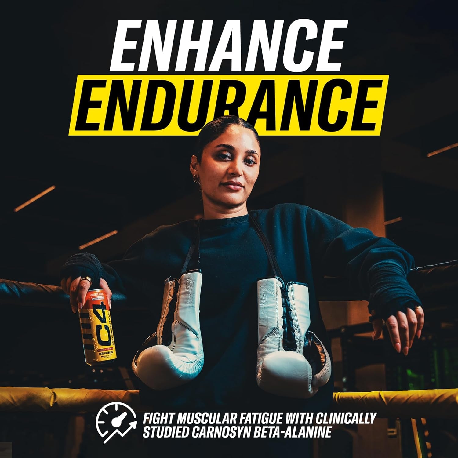 C4 Performance Energy Drink | Zero Sugar Carbonated Preworkout Energy | 200Mg Caffeine with Beta Alanine | Mango Foxtrot | 16 Fl Oz (12 Pack)